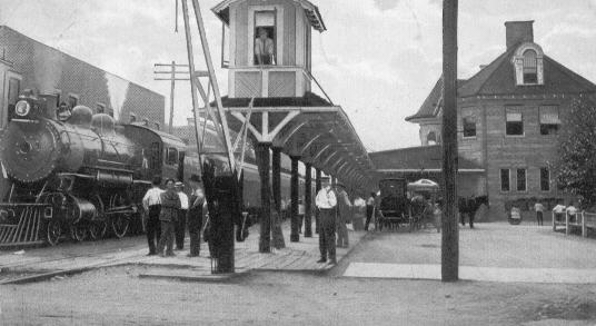 Train at Ashland, KY used to move troops